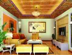 客厅吊顶装修效果图 让你的家更温馨舒适
