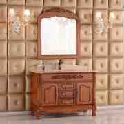 实木浴室柜图片 流露质感动态之美