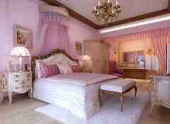 甜蜜粉色卧室装修效果图欣赏
